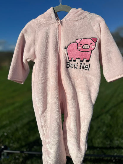 Onesies Babis wedi personoli | Baby Fluffy All in One personalised