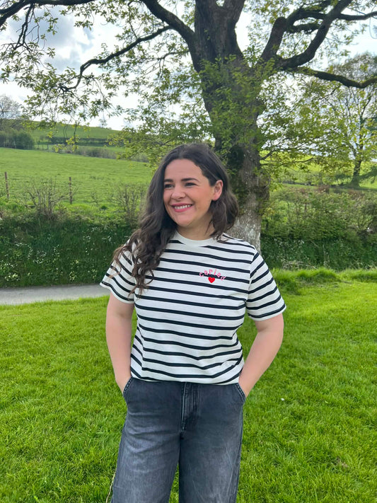Crys t streipiog 'Cariad' | 'Cariad' stripey tee - plant ac oedolion