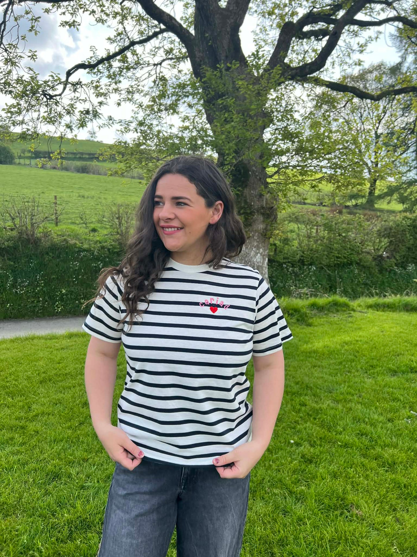 Crys t streipiog 'Cariad' | 'Cariad' stripey tee - plant ac oedolion