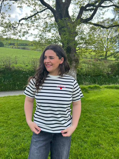 Crys t streipiog 'Cariad' | 'Cariad' stripey tee - plant ac oedolion