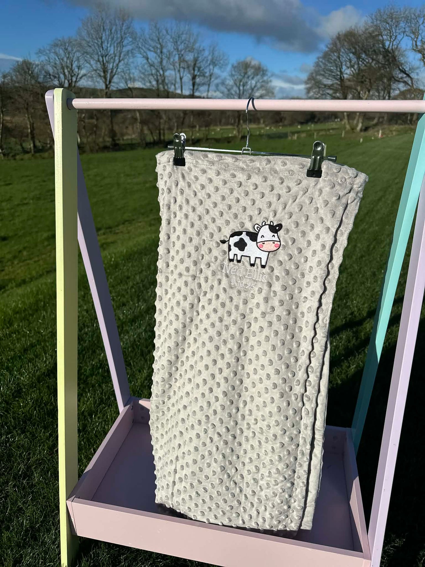 Blancedi babanod wedi personoli | Personalised baby blankets