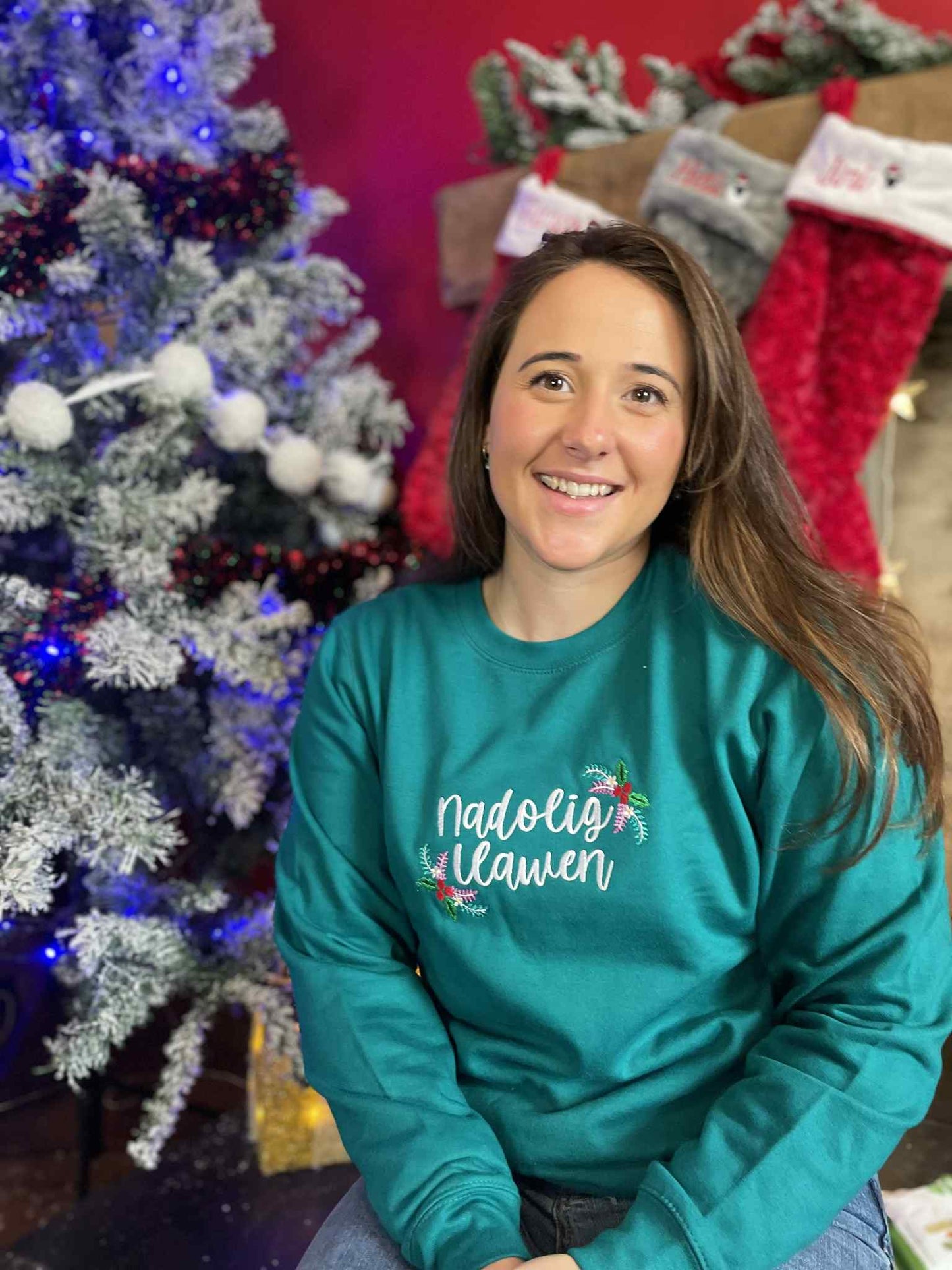 Siwmperi Nadolig WREATH Sparkly 2025 - Christmas jumpers