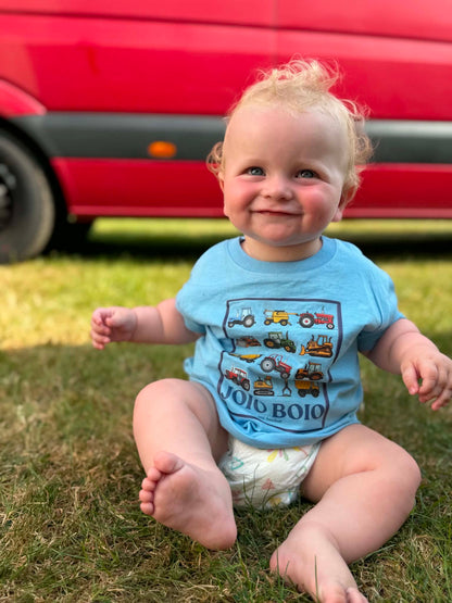 Crys t ‘Joio Boio' tractorau | Tractors 'joio boio' tee