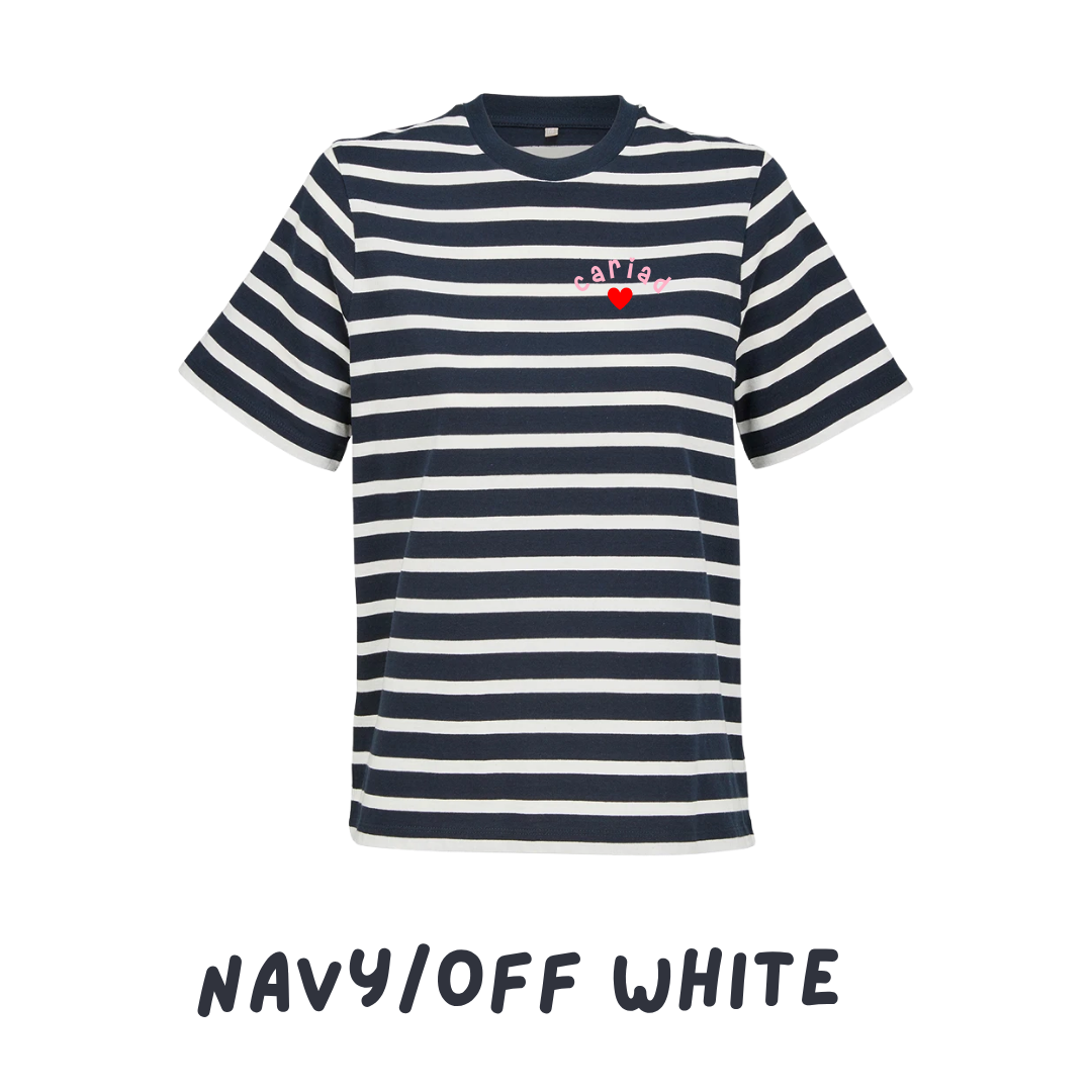Crys t streipiog 'Cariad' | 'Cariad' stripey tee - plant ac oedolion