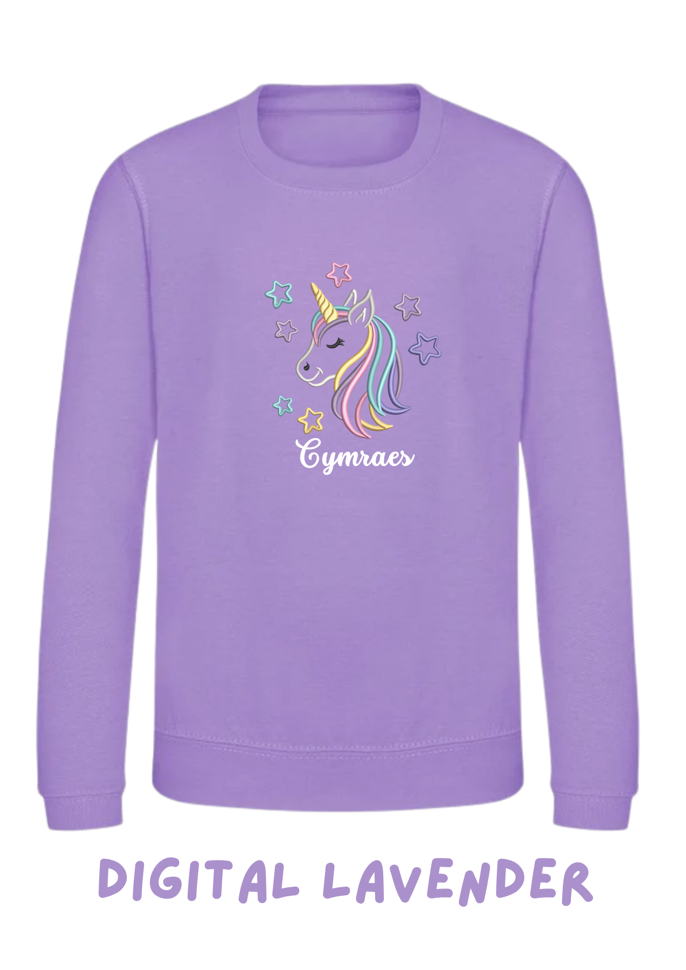 Siwmper Uncorn Cariad | Unicorn Cariad Sweatshirt