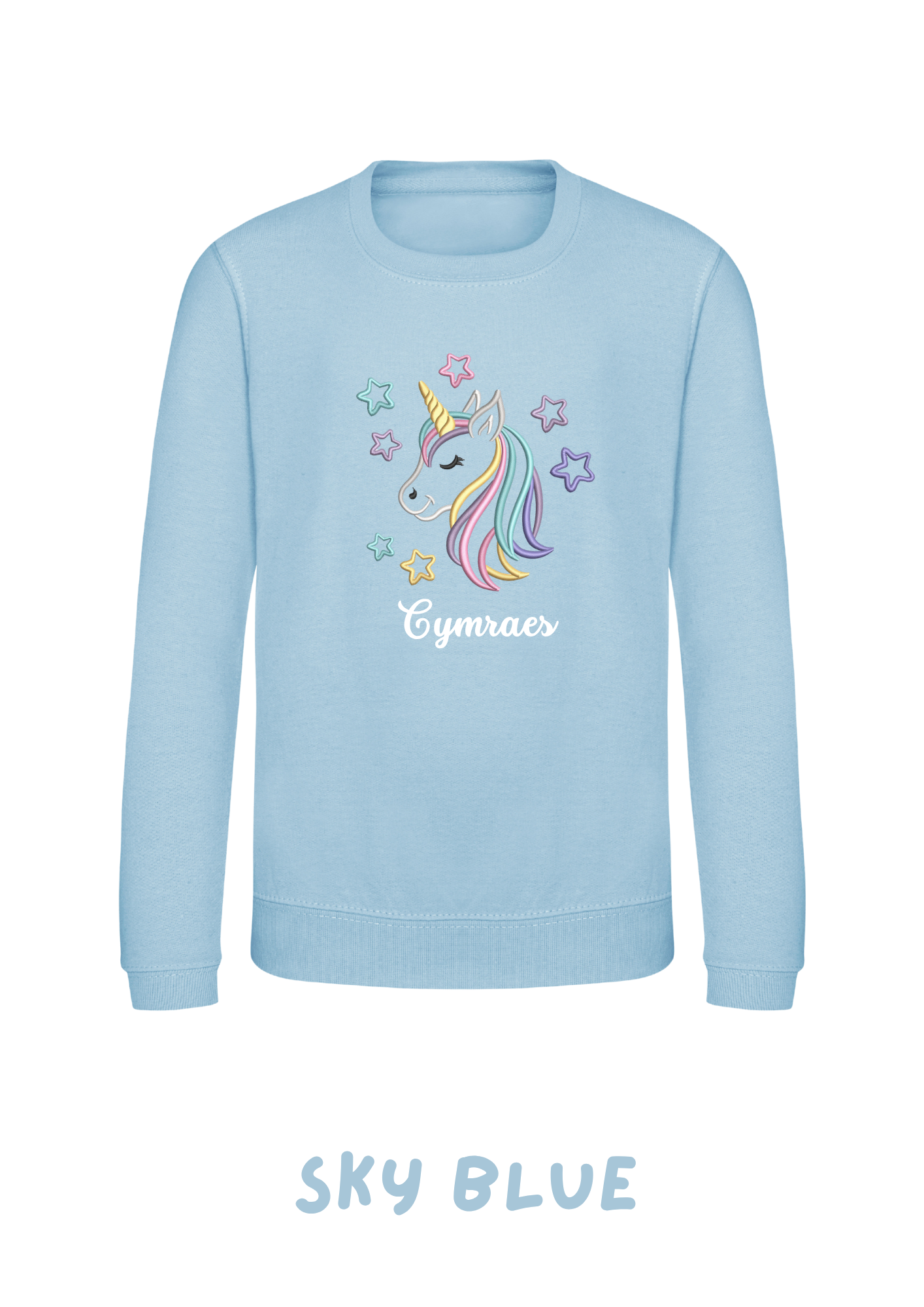 Siwmper Uncorn Cariad | Unicorn Cariad Sweatshirt