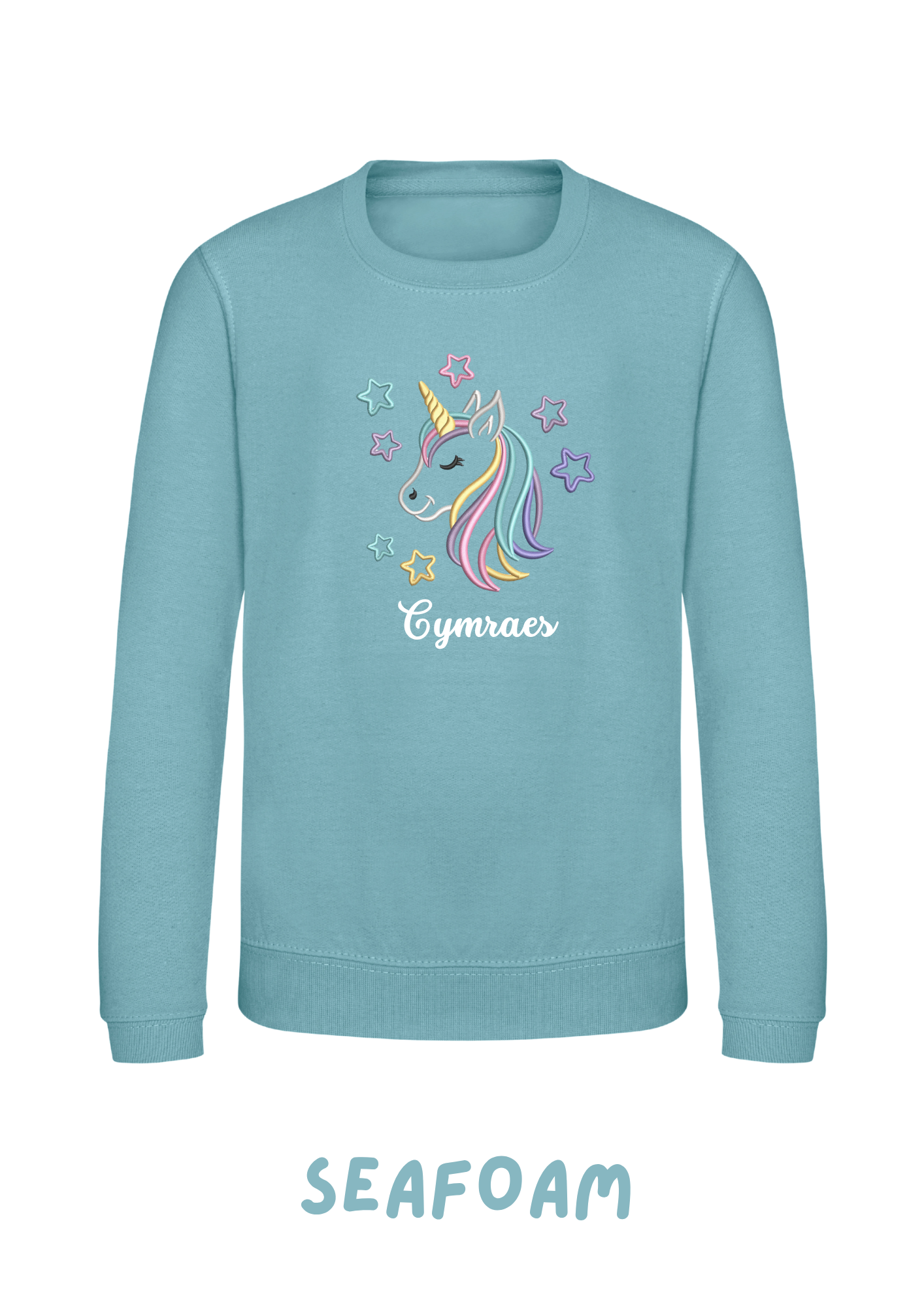 Siwmper Uncorn Cariad | Unicorn Cariad Sweatshirt