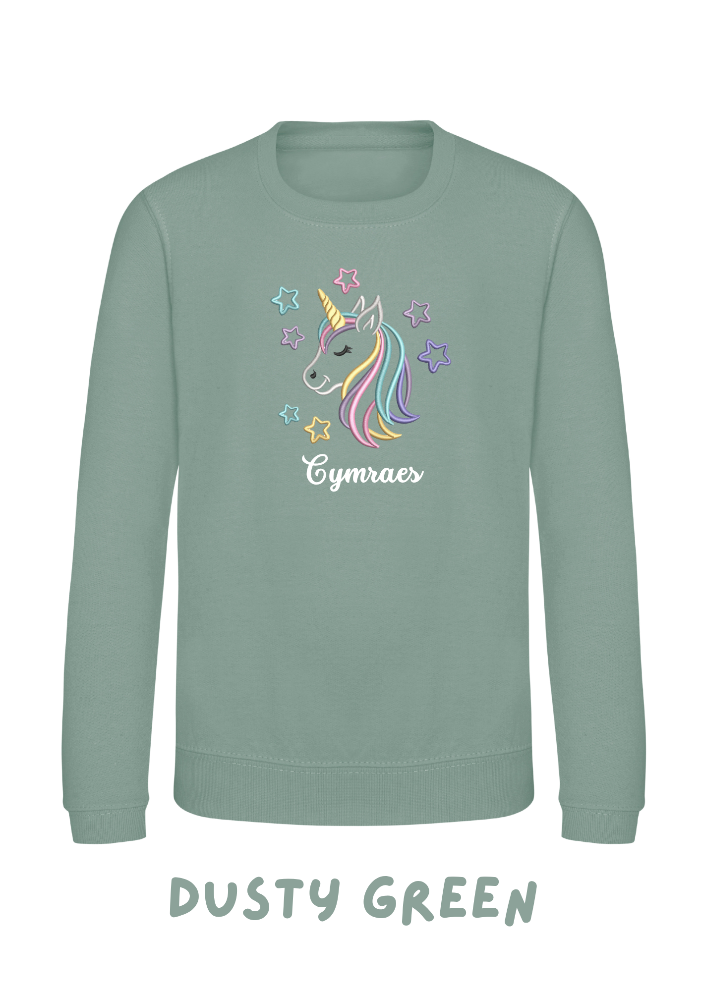 Siwmper Uncorn Cariad | Unicorn Cariad Sweatshirt
