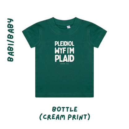 Pleidiol Wyf i'm Plaid crys t | Tee (plant ac oedolion-kids and adults)