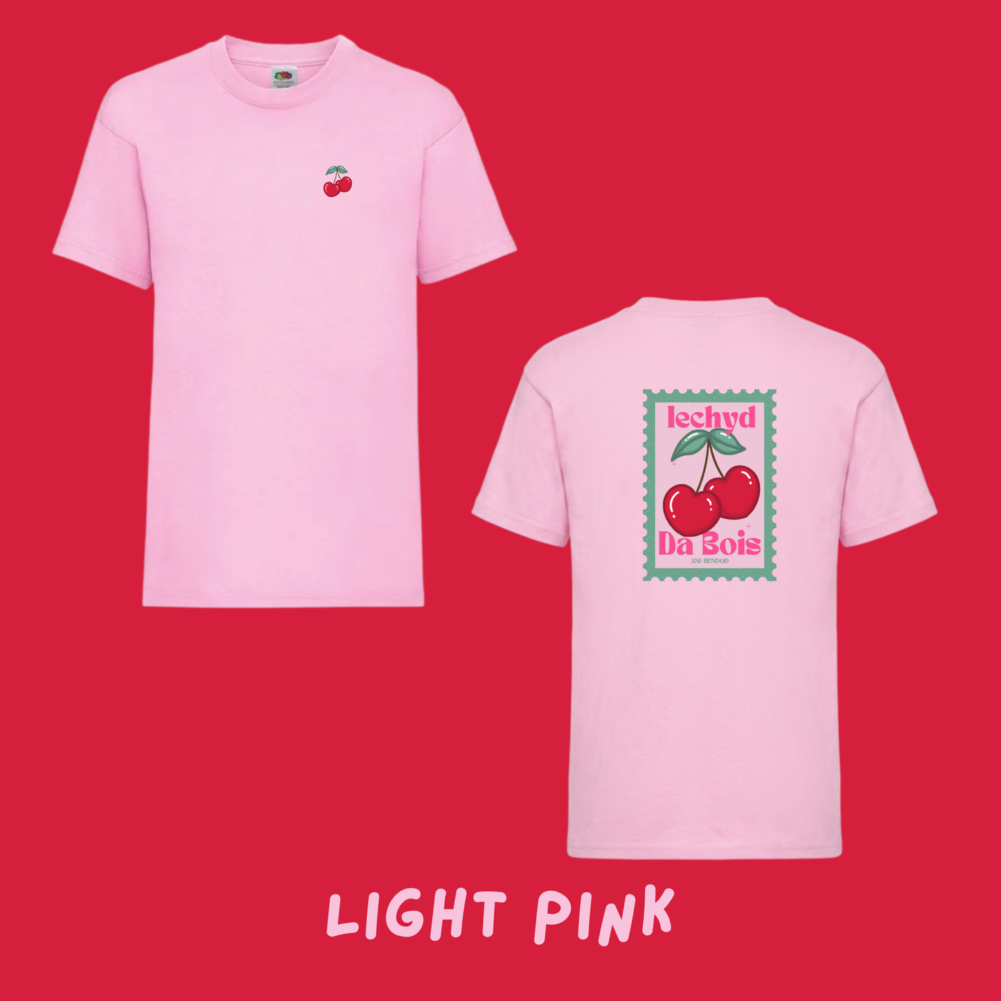 Crys T Ceirios Iechyd Da Plant ac oedolion | Iechyd Da Cherry Oversized T-shirt