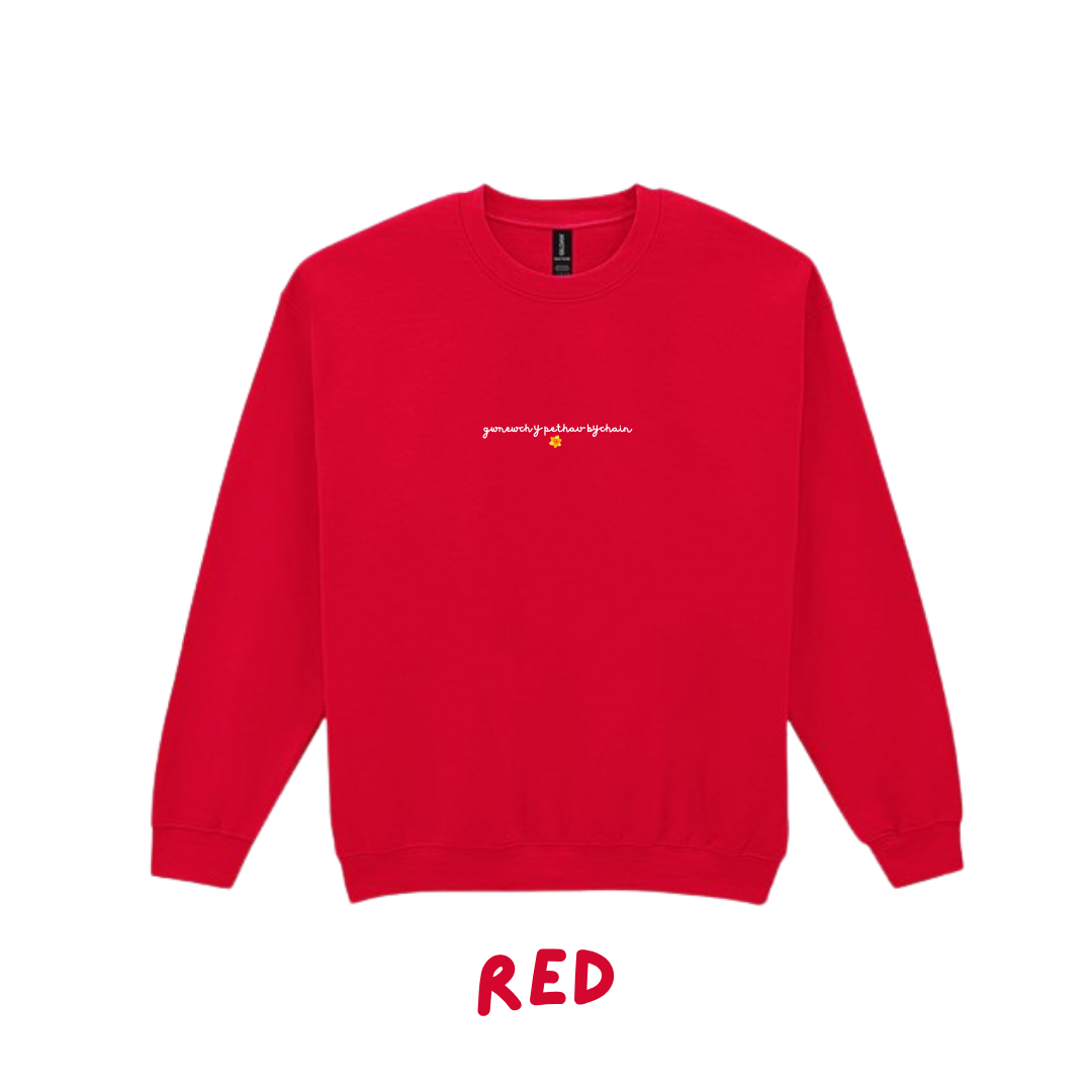Siwmper Gwnewch y Pethau Bychain |  sweatshirt