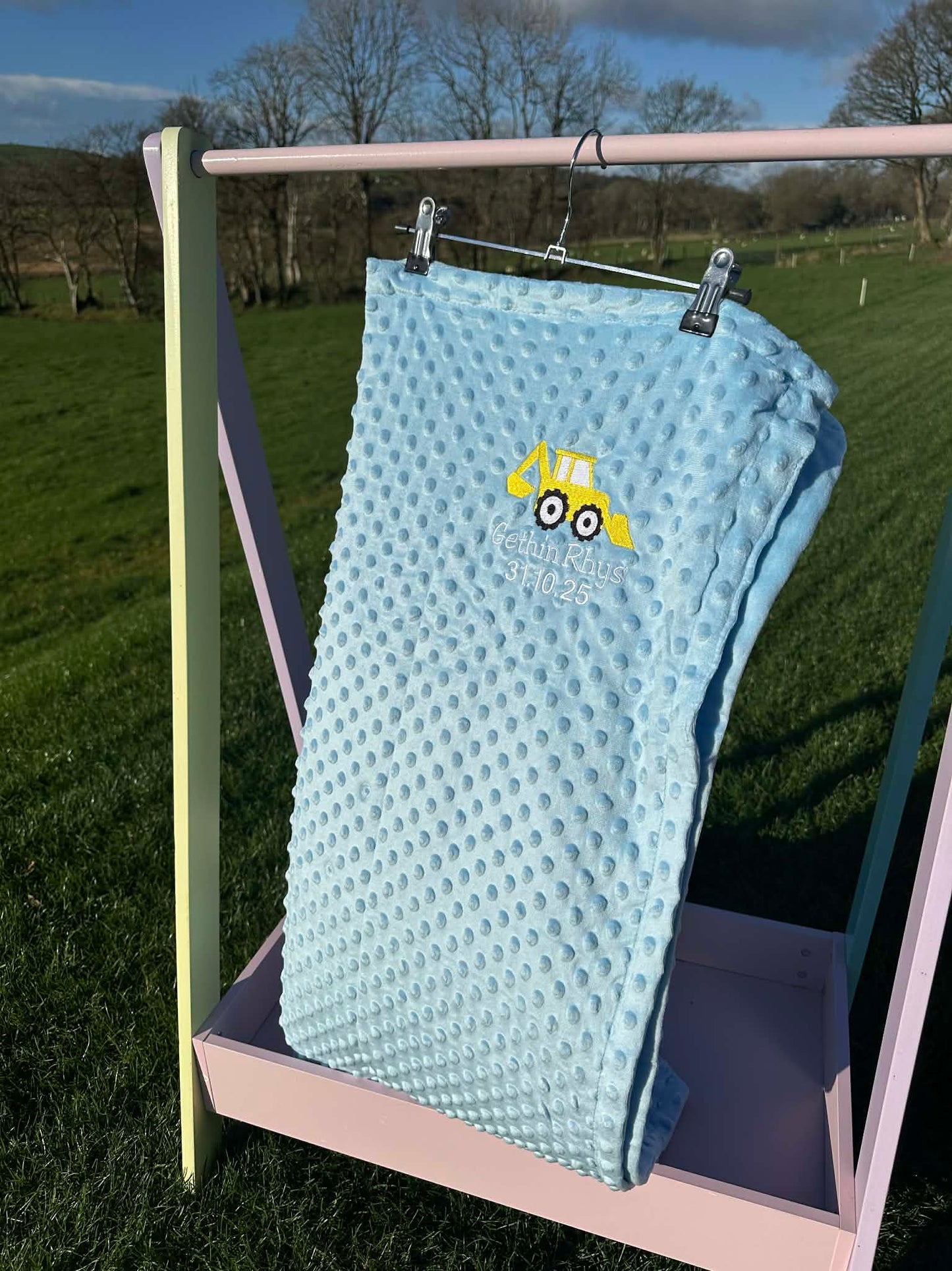 Blancedi babanod wedi personoli | Personalised baby blankets