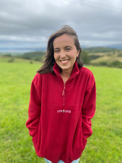 1/4 zip fleece YMA O HYD kids and adults ani-bendod