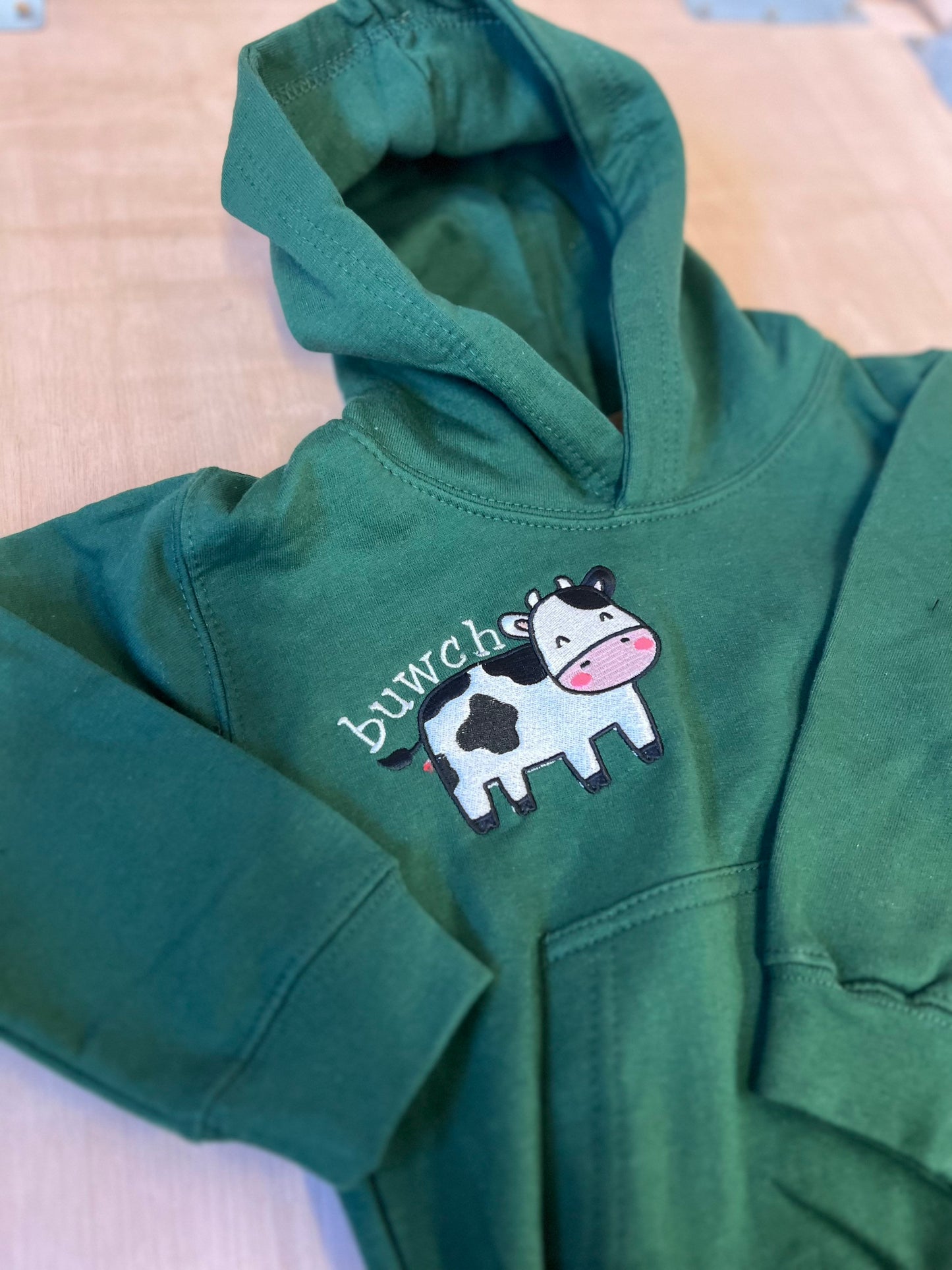 GWYRDD- Hoodies y fferm ani-bendod farm Hoodies GREEN