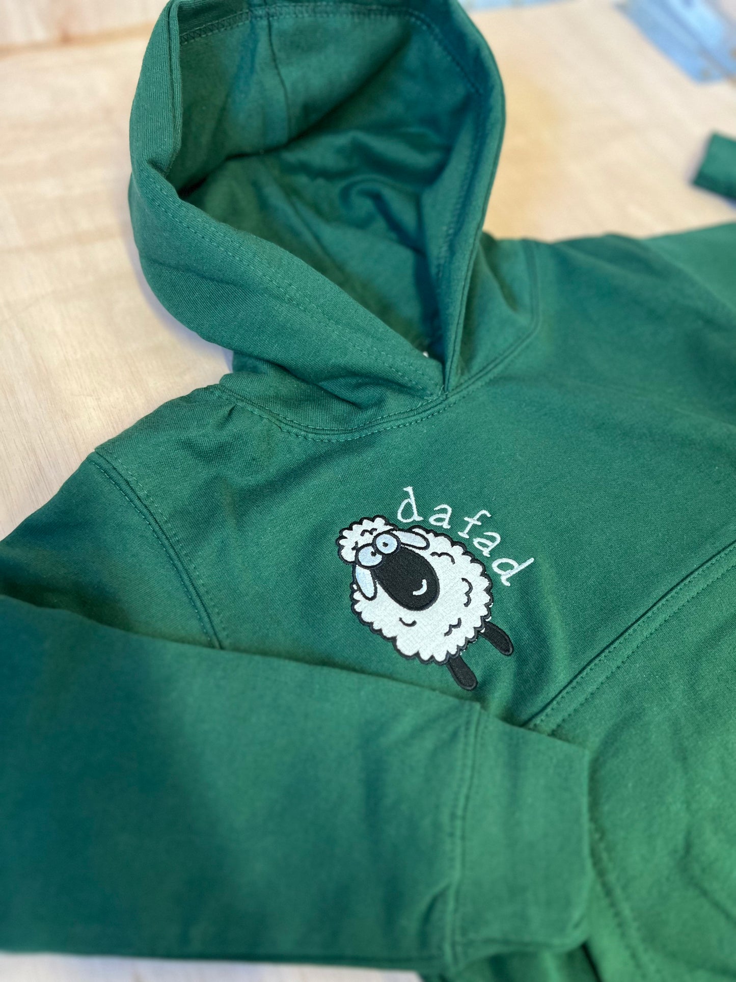 GWYRDD- Hoodies y fferm ani-bendod farm Hoodies GREEN