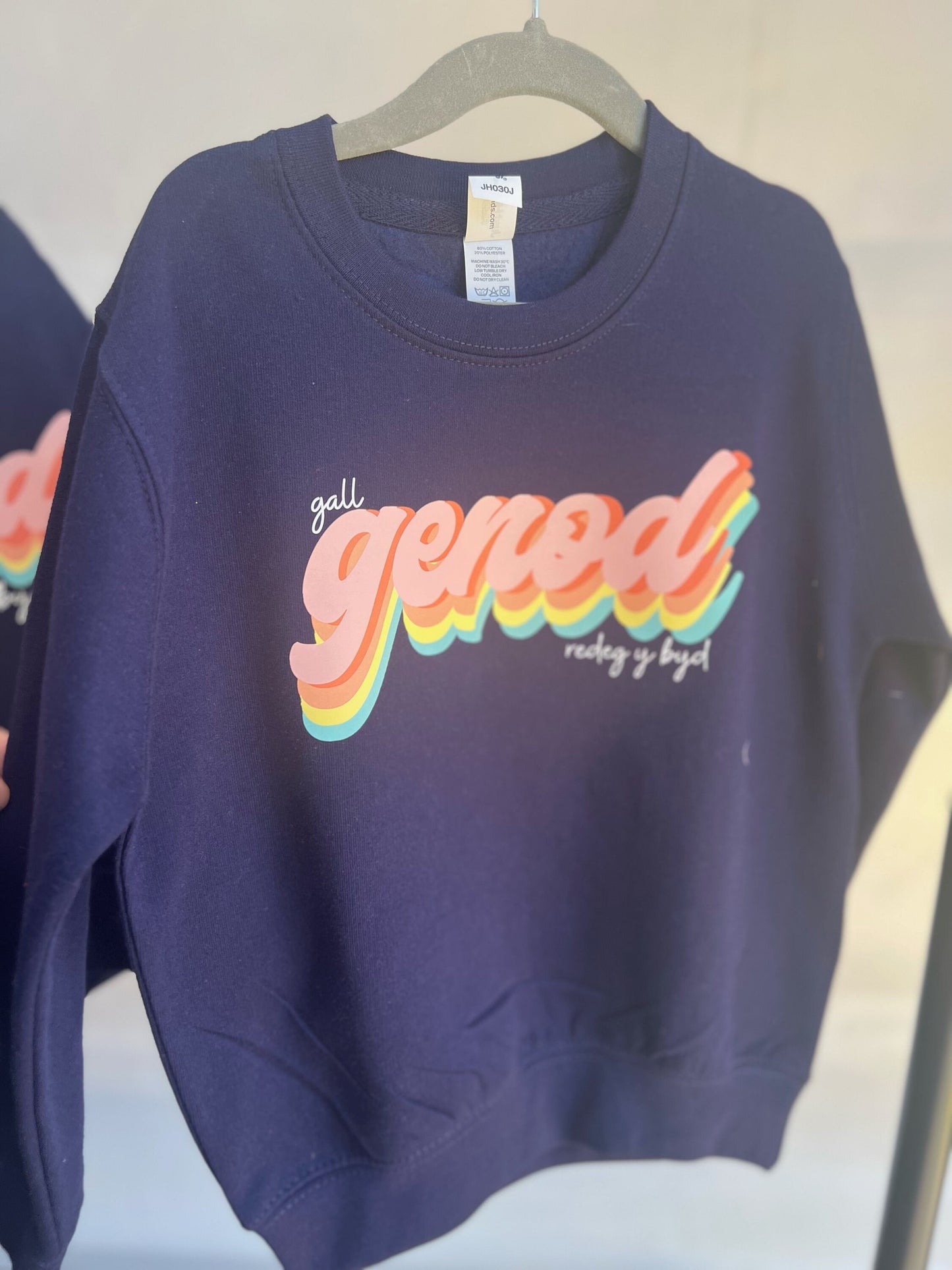 Gall GENOD redeg y byd-Siwmper plant ac oedolion- ani-bendod Sweatshirt