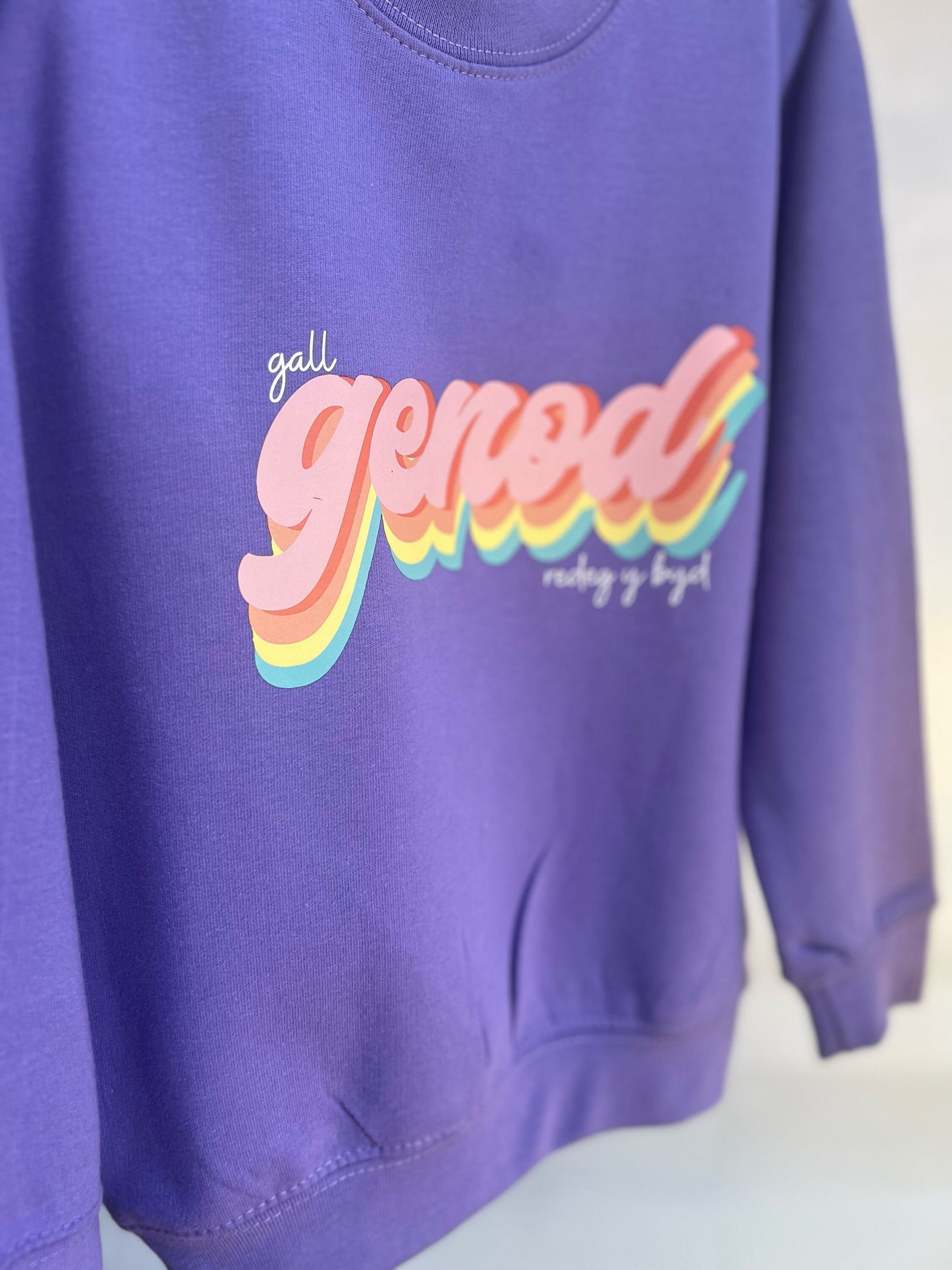 Gall GENOD redeg y byd-Siwmper plant ac oedolion- ani-bendod Sweatshirt