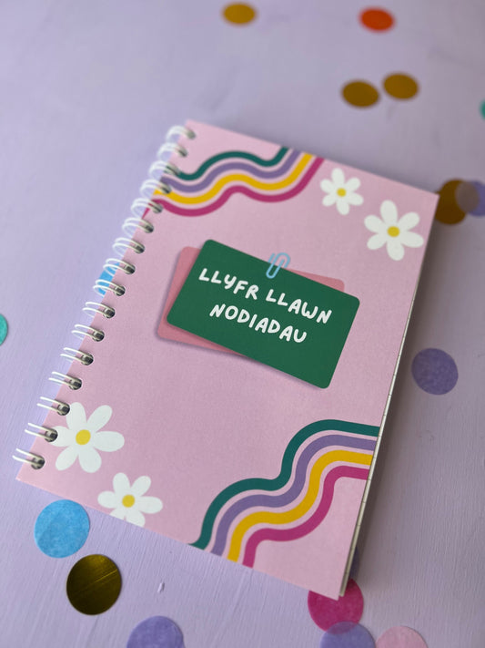 NEWYDD-Llyfr Llawn Nodiadau-(notebook)- A5- ani-bendod