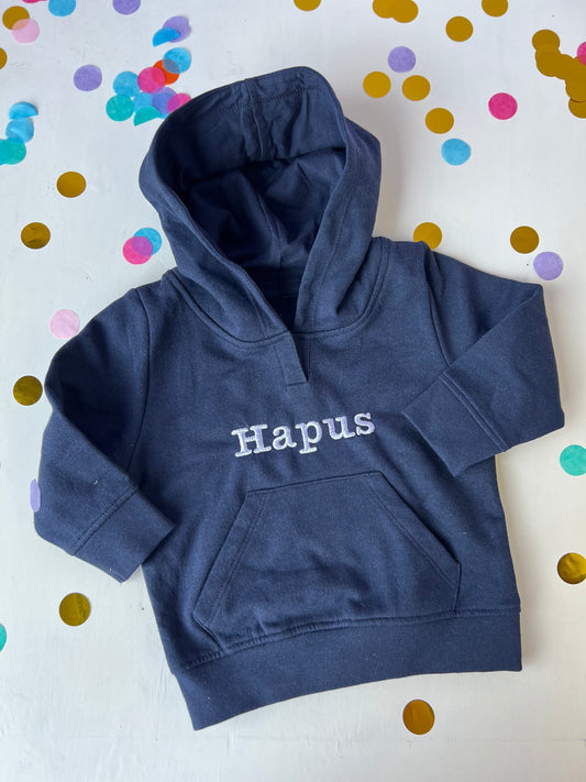 Embroided/personalised HOODY- toddlers- ani-bendod