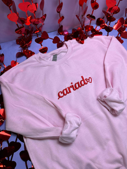 Cariad- Siwmper ani-bendod Cariad sweatshirt