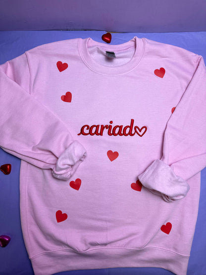 Cariad- Siwmper ani-bendod Cariad sweatshirt