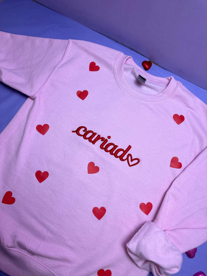 Cariad- Siwmper ani-bendod Cariad sweatshirt