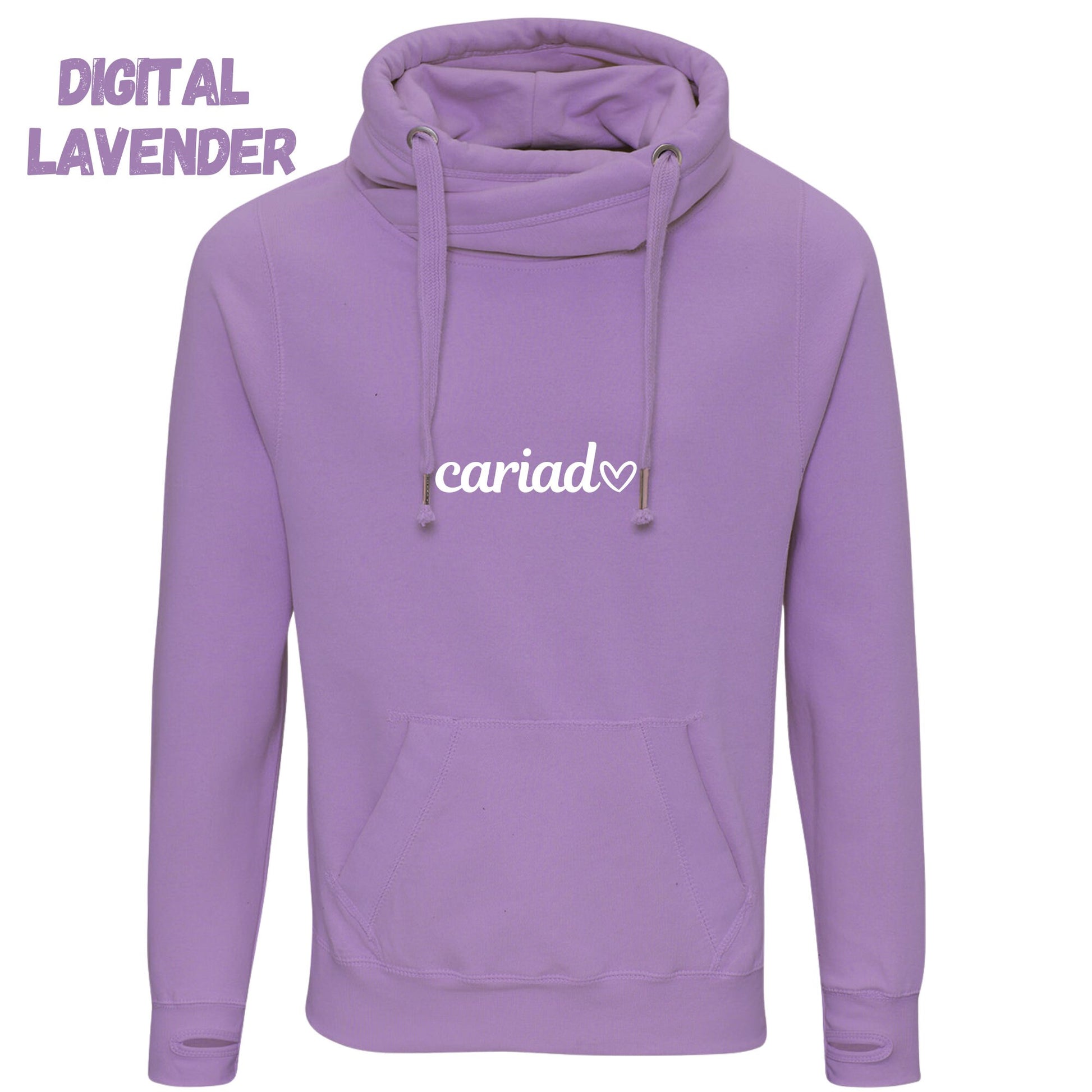 Cariad- Cross neck hoody- ani-bendod