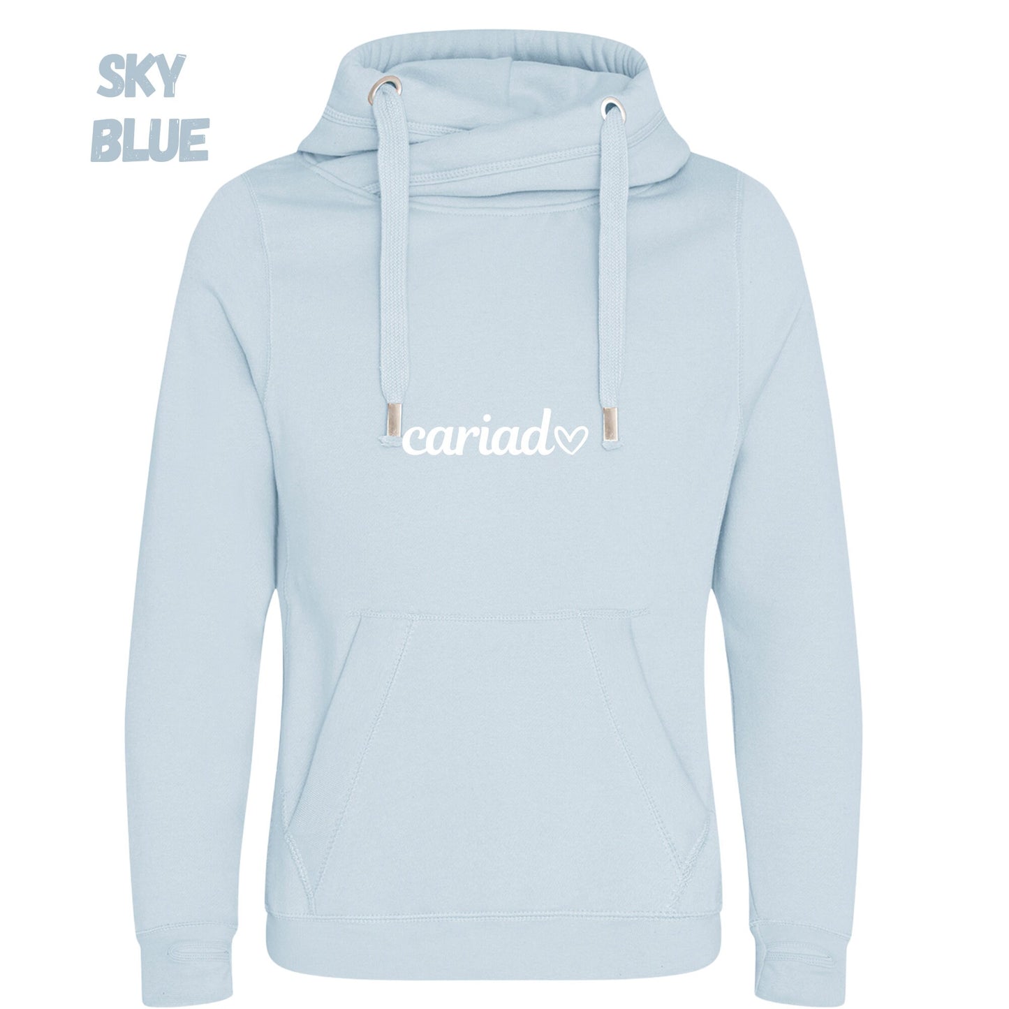 Cariad- Cross neck hoody- ani-bendod