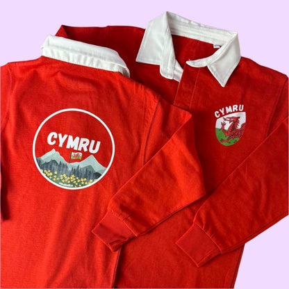 Crys rygbi Cymru- ani-bendod rugby shirt