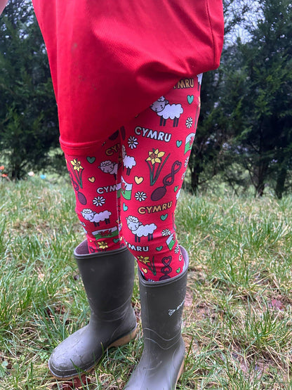 CYMRU- WALES leggins for toddlers- ani-bendod