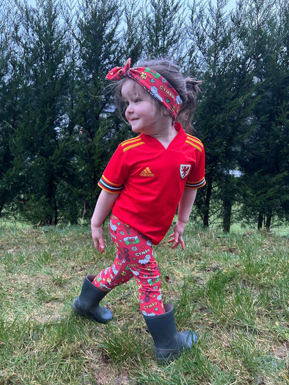 CYMRU- WALES leggins for toddlers- ani-bendod