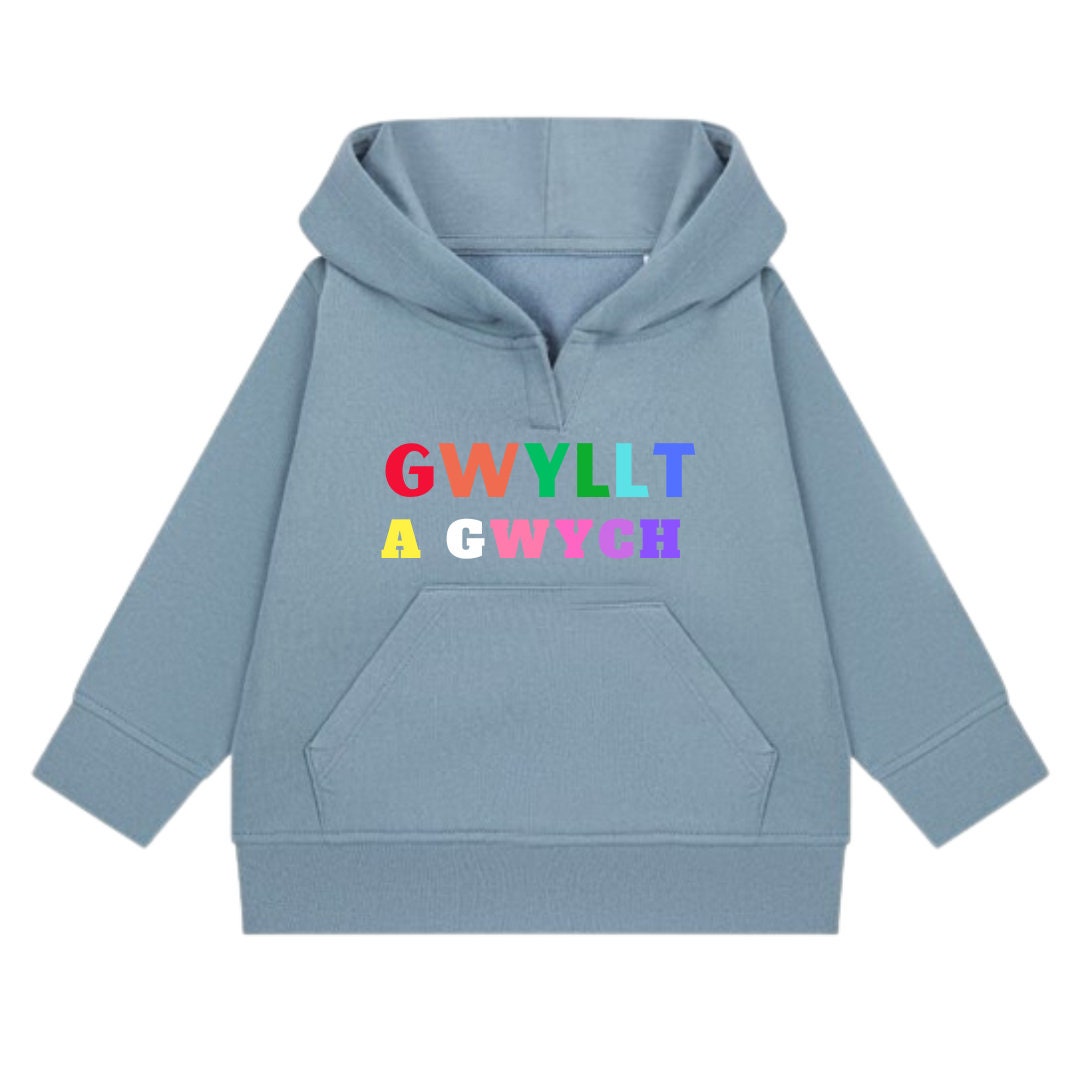 Gwyllt a Gwych kids hoody ani-bendod hoody plant