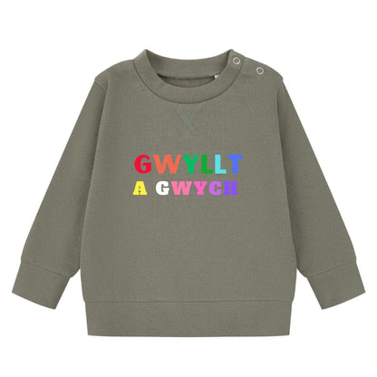 Gwyllt a Gwych kids sweatshirt ani-bendod hoody plant