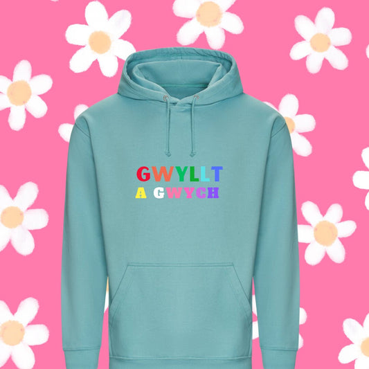 Gwyllt a Gwych adult Wild and Wonderful hoody ani-bendod hoody oedolion