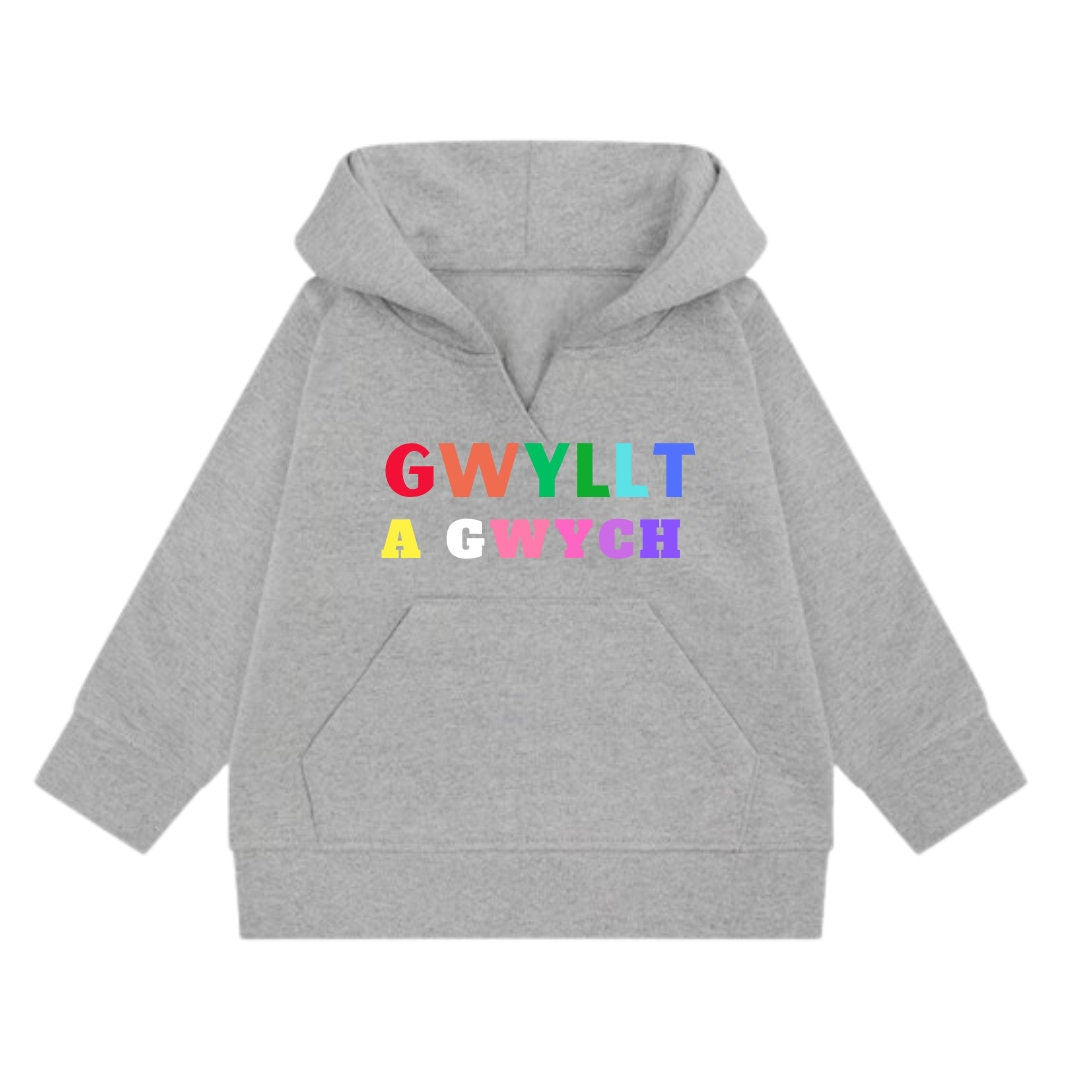 Gwyllt a Gwych kids hoody ani-bendod hoody plant