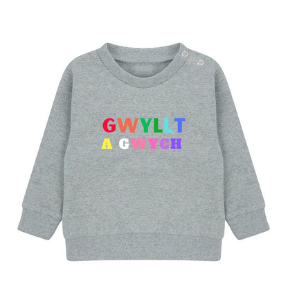 Gwyllt a Gwych kids sweatshirt ani-bendod hoody plant