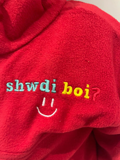 Full zip Micro Fleece -Shwdi boi- Kids and adults ani-bendod