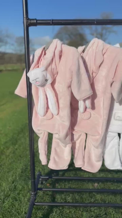 Onesies Babis wedi personoli | Baby Fluffy All in One personalised