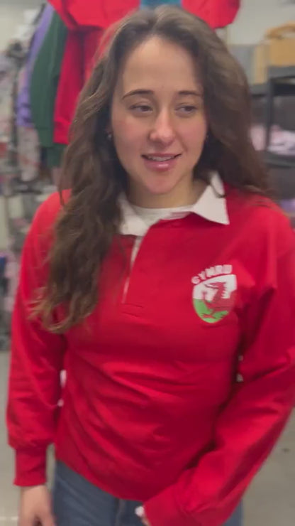 Crys rygbi Cymru- ani-bendod rugby shirt