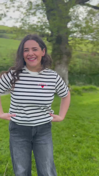 Crys t streipiog 'Cariad' | 'Cariad' stripey tee - plant ac oedolion