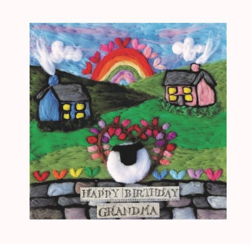 Happy Birthday Grandma ani-bendod card