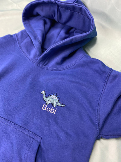 ROYAL BLUE Hoody- personalised plant/kids-ani-bendod