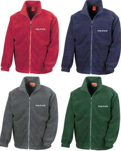 Full zip Fleece -Yma o hyd Plant ac Oedolion