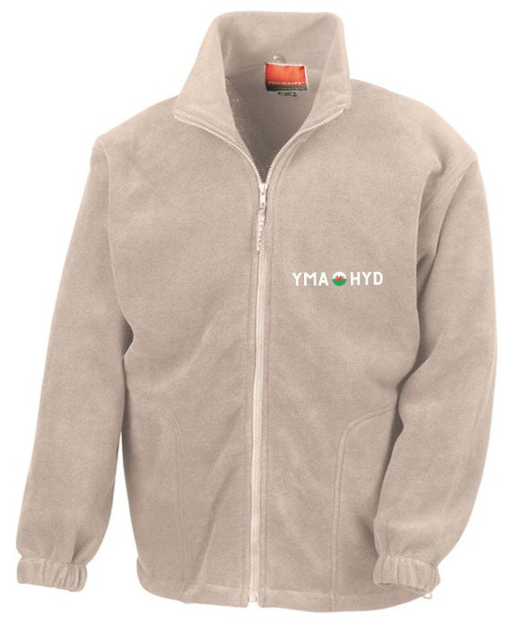 Full zip Fleece -Yma o hyd Plant ac Oedolion