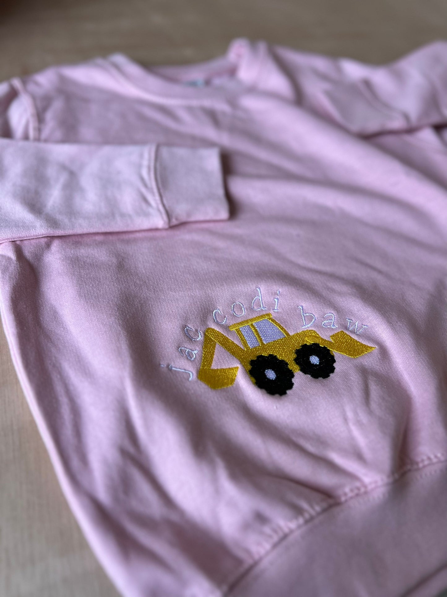 PINC- Siwmper y fferm ani-bendod farm Sweatshirt PINK