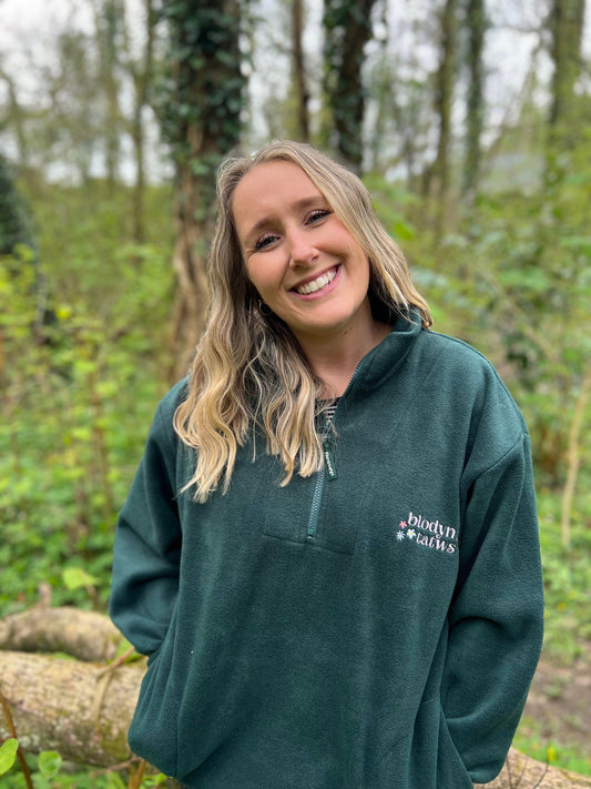 Blodyn Tatws- 1/4 zip fleece-ani-bendod