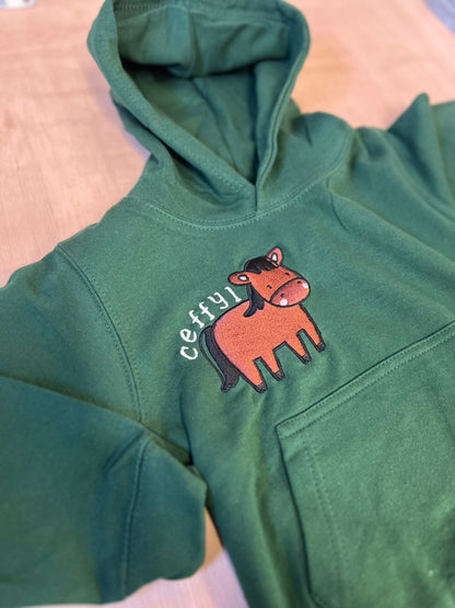 GWYRDD- Hoodies y fferm ani-bendod farm Hoodies GREEN