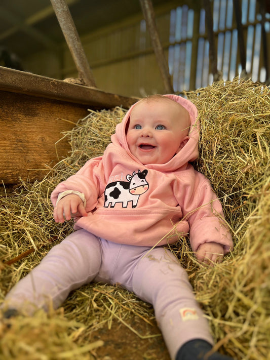 PINC- Hoodies y fferm ani-bendod farm Hoodies PINK