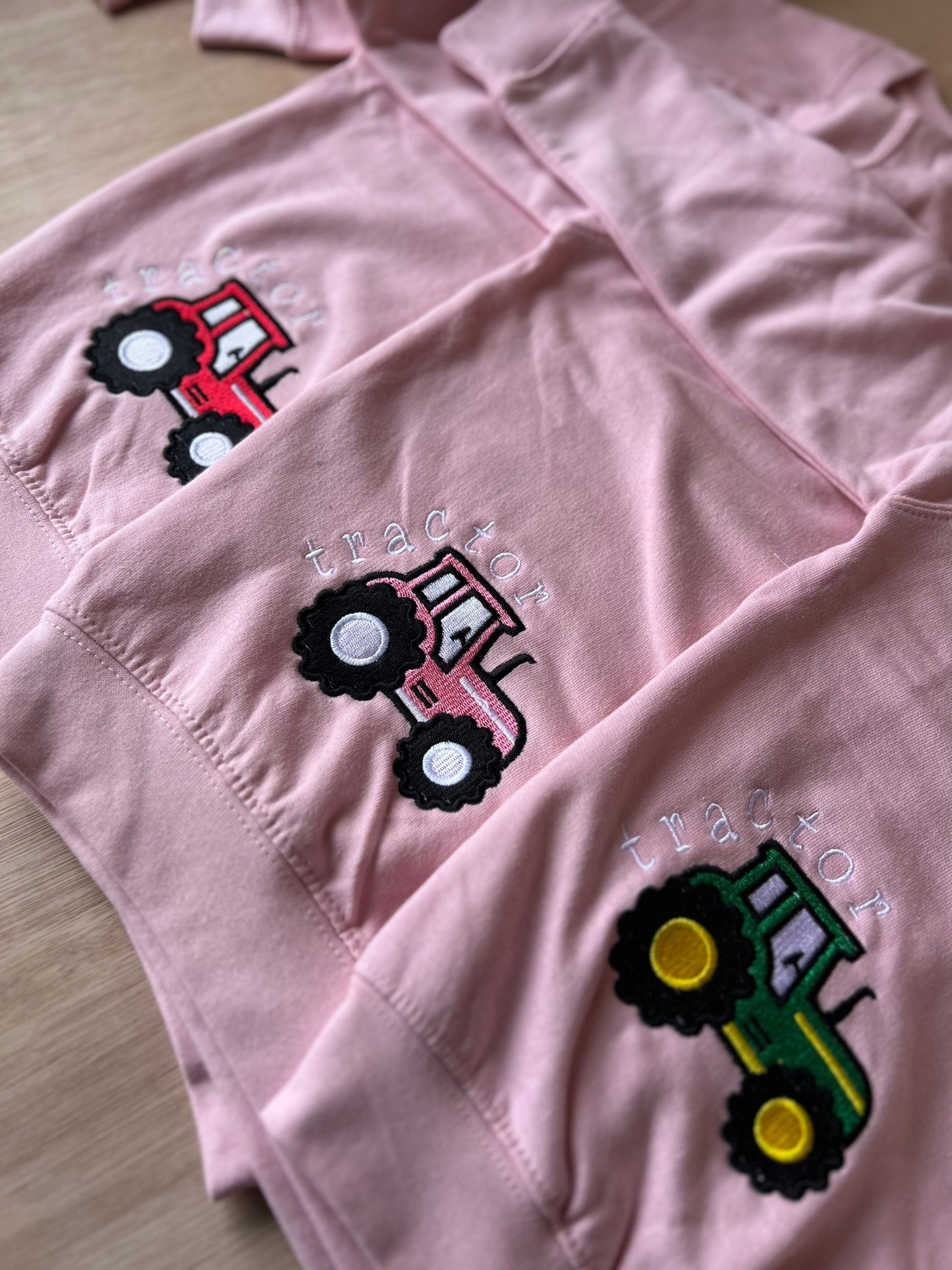 PINC- Siwmper y fferm ani-bendod farm Sweatshirt PINK